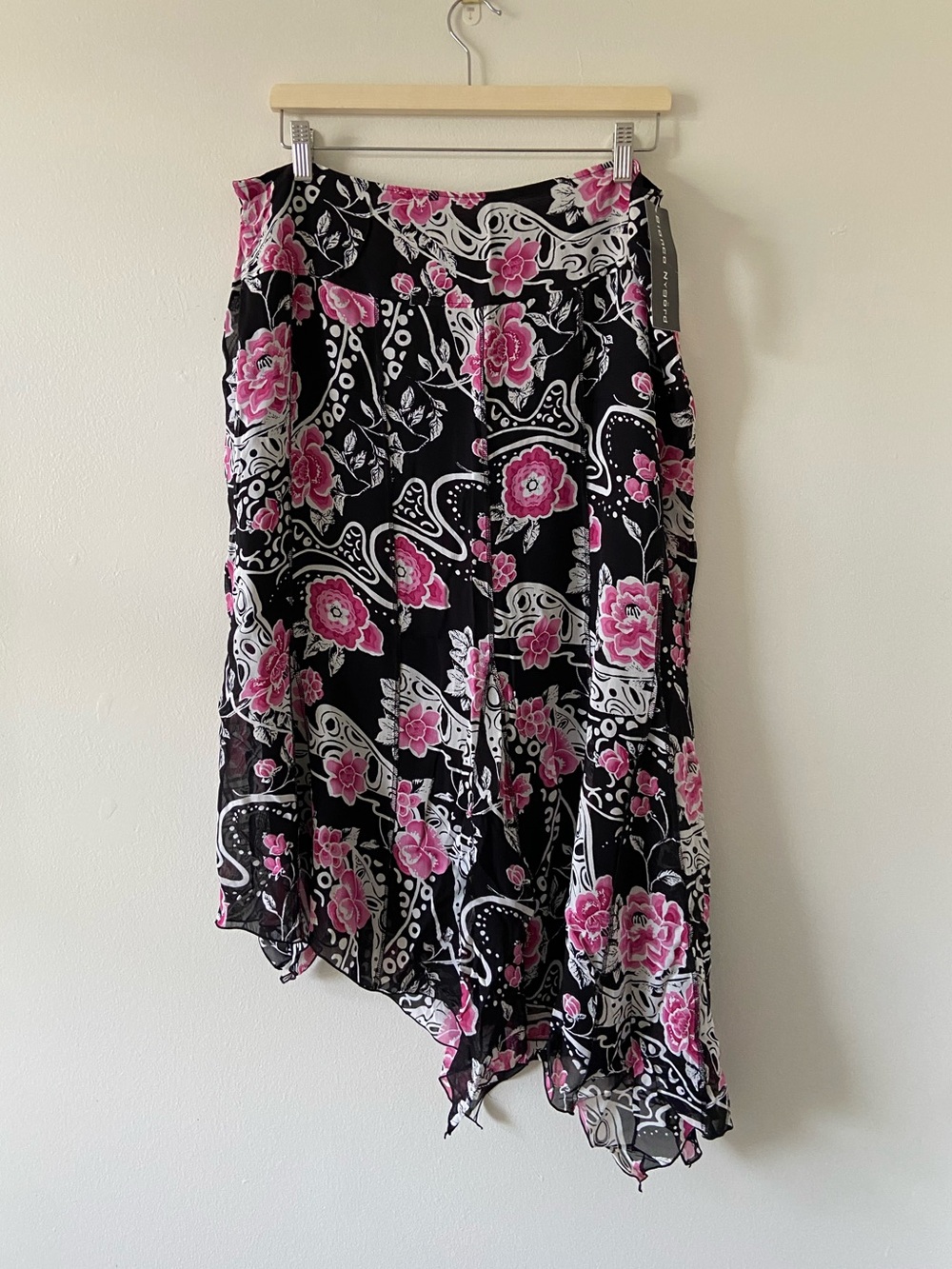 Bianca Nygard Y2K Floral Asymmetric Handkerchief Skirt